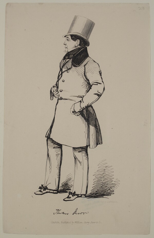 Drawing of Thomas Moore Standing 