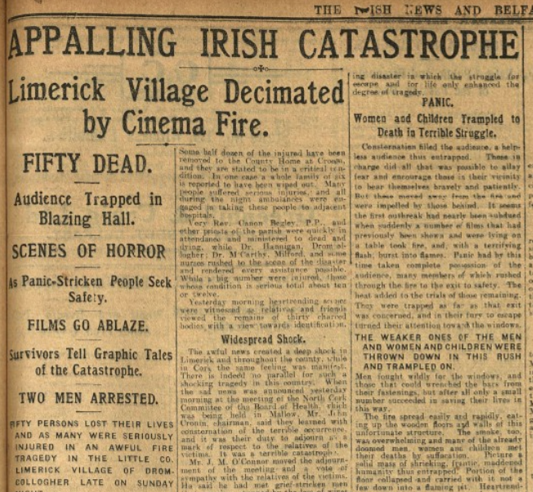 newspaper headline