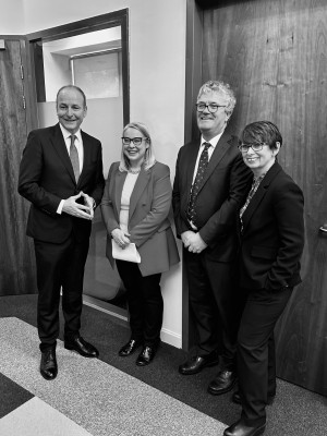 Micheál Martin, Dr Audrey Whitty, Professor John O'Halloran and Coral Black