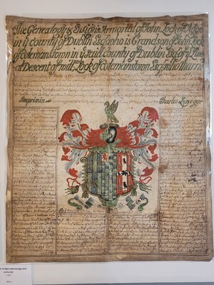 Once flattened and mounted, the parchment is accessible again.