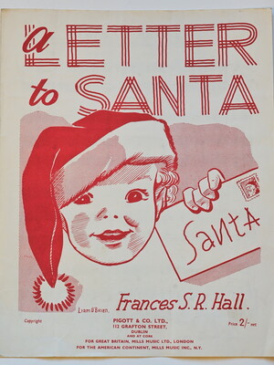 Toddler in Santa hat