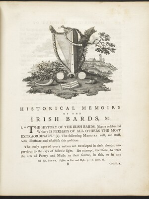 Walker Historical memoirs of the Irish Bards