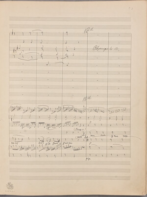 Original music manuscript written by Robert O'Dwyer for the opera "Eithne, nó Éan an Cheoil Bhinn" ["Eithne, or the Bird of Sweet Music]