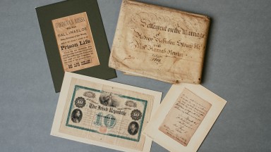 Assorted paper materials from the NLI's collection