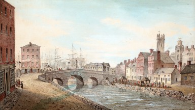 Painting of Abbey river in Limerick