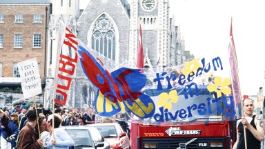 Pride march banner