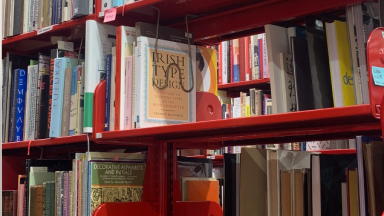 Image of book on shelf