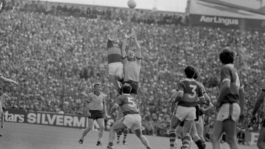 Dublin versus Kerry, at an all-Ireland Senior football final in Croke Park, Dublin on 16 September 1979.