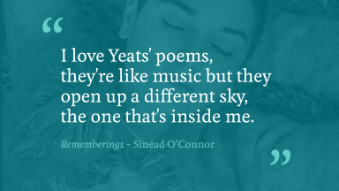 Sinéad O'Connor graphic with text