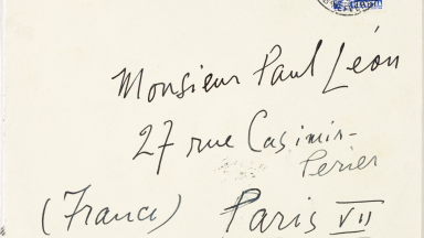 Envelope from James Joyce to Paul Léon