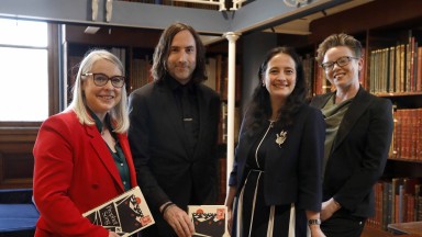 Dr Audrey Whitty, Paul Lynch, Minister Catherine Martin, Belinda McKeon