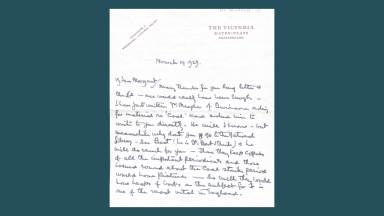 Harry Clarke letter to Margaret