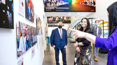 Image of people at exhibition