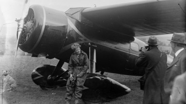 Amelia Earhart at Derry, 21 May 1932