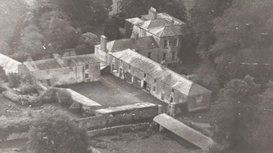 Aerial view of Wardenstown House, County Westmeath 