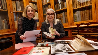 Ciara Kerrigan (Assistant Keeper I - Special Collections, NLI), Dr Audrey Whitty (NLI Director)