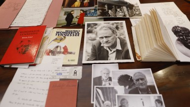 Spread of materials on a table