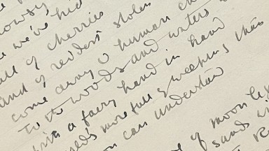 Manuscript Fair Copy of 'The Stolen Child' by WB Yeats, MS 30, 478, Yeats Papers, National Library of Ireland
