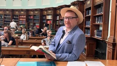 Aryton O’Brien reading passages from Ulysses.