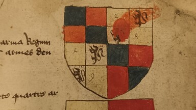 The Coat of Arms of Anne of Bohemia, Queen of England (d. 1394)