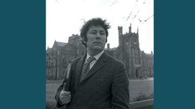Seamus Heaney in 1970 at Queens