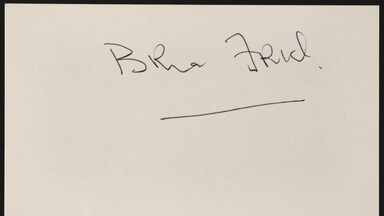 Brian Friel Autograph