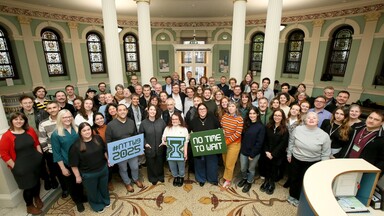 no tine to wait conference group photo