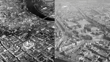 aerial views of belfast and dublin