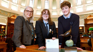 Dr Audrey Whitty, Roísín Duke and Luke Power