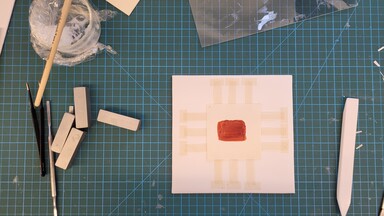 One of many tests made to practice with different mounting styles.