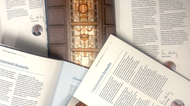 annual report collage