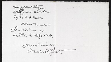 Letter from Jack Butler Yeats to Hugh Lane