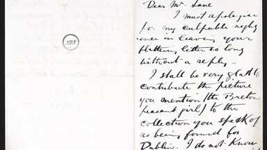 Letter from Roderic O'Conor to Hugh Lane 