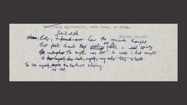 Annotated typescript draft of ‘Personal Helicon’ 