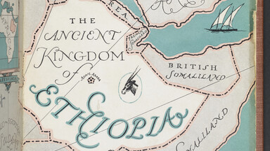 An ornate map of Ethiopia 