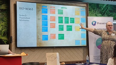 Rachel Appel and Pax Crowley using D&D quest structures to work through digital preservation challenges
