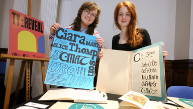 Student with their work