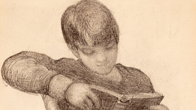 drawing of WB yeats as a child