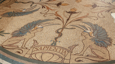 image of the NLI main lobby floor mosaic