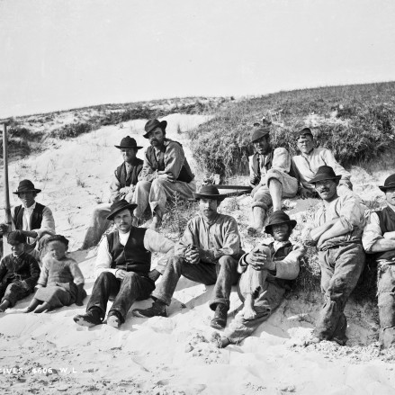 Image of Donegal Natives on the beach in Ardara