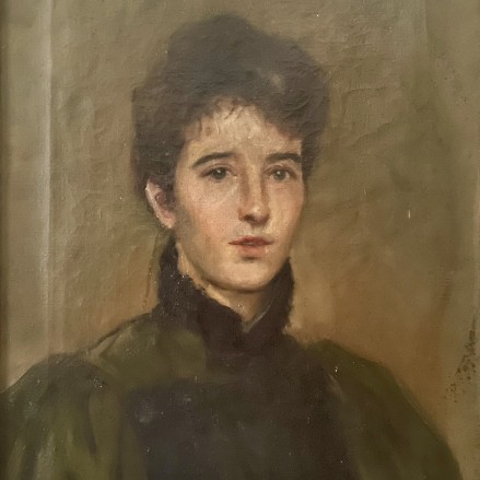 Pictiúr portráide de Elizabeth Yeats, lena hathair Pictiúr portráide de Lily Yeats, lena hathair John Butler Yeats