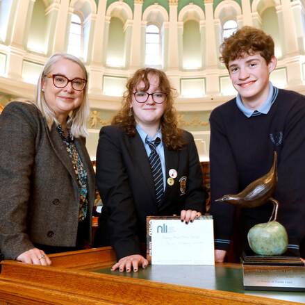 Dr Audrey Whitty, Roísín Duke and Luke Power