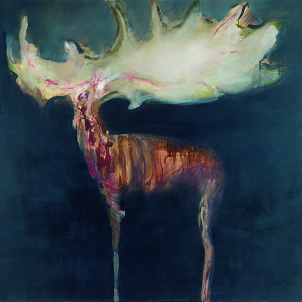 Painting of a stag 