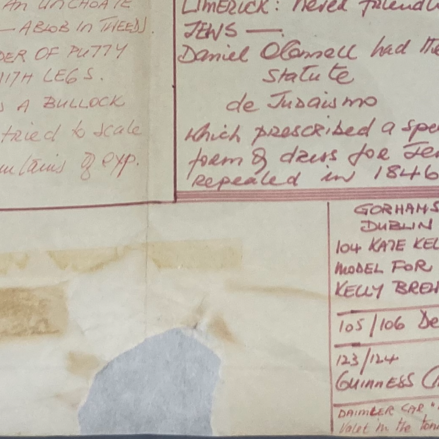 repaired sheet of paper