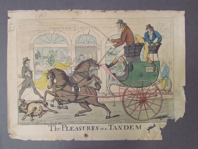 Before treatment: The Pleasures of a Tandem, NLI call no. PD 4340 TX 2 Before treatment: The Pleasures of a Tandem, NLI call no. PD 4340 TX 2
