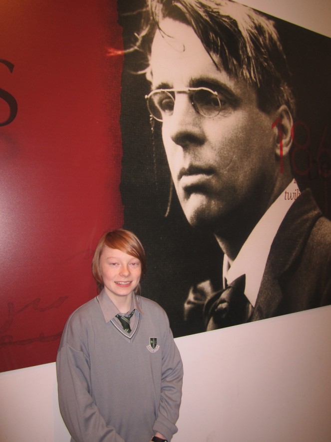 Barry under the watchful eyes of W.B. Yeats