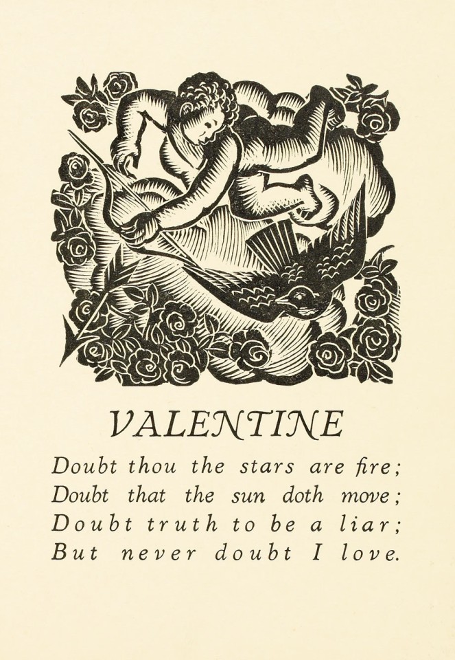 Elizabeth Rivers Valentine Card. NLI ref.: PD 3102 TX