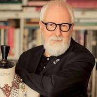 Photo of Peter O'Brien in front of a jewellry design