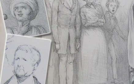 Detail from Doing Penance in a White Sheet by HB or John Doyle and some of Doyle's "heads", Sketch no. 617, NLI call no. PD 4031 TX 1 Detail from Doing Penance in a White Sheet by HB or John Doyle and some of Doyle's "heads", Sketch no. 617, NLI call no. PD 4031 TX 1