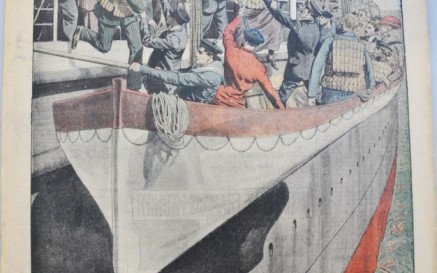 This illustration in our Prints & Drawings collection shows that safety lessons were learned following the sinking of the Titanic (supplement from the Parisian daily, Le Petit Journal, no. 16, June 1912) This illustration in our Prints & Drawings collection shows that safety lessons were learned following the sinking of the Titanic (supplement from the Parisian daily, Le Petit Journal, no. 16, June 1912)
